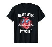 El Trabajo del corazón Paga el diseño de motivación Positiva Camiseta gráfica económica
