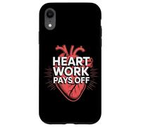 El trabajo del corazón paga el diseño del corazón del cardiólogo Carcasa para iPhone XR