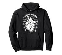 El trabajo del corazón paga el diseño del latido del Sudadera con Capucha
