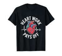 El Trabajo del corazón Paga el Lema de motivación Camiseta gráfica económica