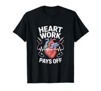 El Trabajo del corazón Paga la anatomía cardiológica Camiseta gráfica económica