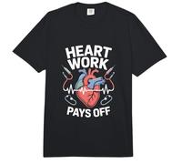 El Trabajo del corazón Paga la anatomía cardiológica Comfort Colors Adult Heavyweight T-Shirt