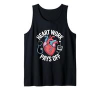 El trabajo del corazón paga la anatomía del humor médico Camiseta sin Mangas