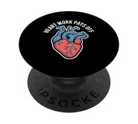 El trabajo del corazón paga la anatomía inspiradora PopSockets PopGrip Adhesivo