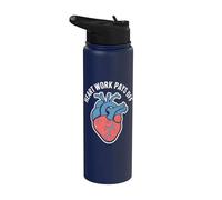 El trabajo del corazón paga la anatomía inspiradora Stainless Steel Insulated Water Bottle