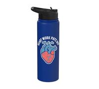 El trabajo del corazón paga la anatomía inspiradora Stainless Steel Insulated Water Bottle