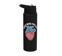El trabajo del corazón paga la anatomía inspiradora Stainless Steel Insulated Water Bottle