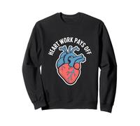 El trabajo del corazón paga la anatomía inspiradora Sudadera