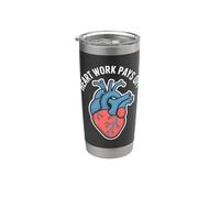 El trabajo del corazón paga la anatomía inspiradora Vaso térmico de acero inoxidable de doble pared