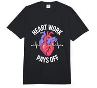 El Trabajo del corazón Paga la cardiología Comfort Colors Adult Heavyweight T-Shirt