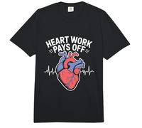 El Trabajo del corazón Paga la cardiología pasión Arte Comfort Colors Adult Heavyweight T-Shirt