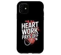 El trabajo del corazón paga la motivación anatómica Carcasa para iPhone 11