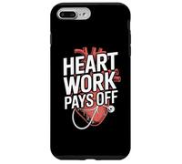 El trabajo del corazón paga la motivación anatómica Carcasa para iPhone 7 Plus/8 Plus