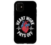 El trabajo del corazón paga la motivación anatómica del corazón Carcasa para iPhone 11