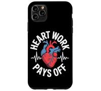 El trabajo del corazón paga la motivación anatómica del corazón Carcasa para iPhone 11 Pro Max