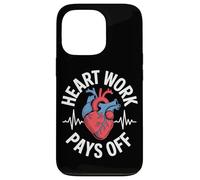 El trabajo del corazón paga la motivación anatómica del corazón Carcasa para iPhone 13 Pro