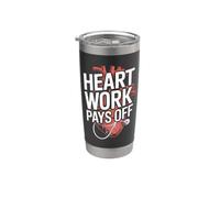 El trabajo del corazón paga la motivación anatómica Vaso térmico de acero inoxidable de doble pared