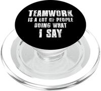 El trabajo en equipo es mucha gente haciendo lo que digo Coaching PopSockets PopGrip para MagSafe