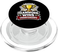 El Trabajo en Equipo GANA Campeonatos, Equipo, Ganador PopSockets PopGrip para MagSafe
