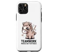 El Trabajo en Equipo Hace Mejores Paseos Cute Pony Motivación Carcasa para iPhone 11 Pro