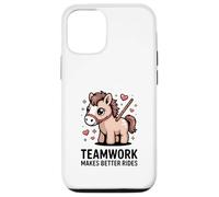 El Trabajo en Equipo Hace Mejores Paseos Cute Pony Motivación Carcasa para iPhone 12/12 Pro
