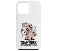 El Trabajo en Equipo Hace Mejores Paseos Cute Pony Motivación Carcasa para iPhone 13 Pro MAX