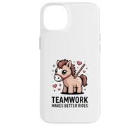 El Trabajo en Equipo Hace Mejores Paseos Cute Pony Motivación Carcasa para iPhone 14 Plus
