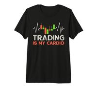 El Trading es mi Cardio - Trader Heartbeat Pulse Line ECG Camiseta Premium