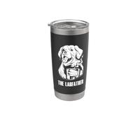 El traje del Labfather Golden Retriever Papa Vaso térmico de acero inoxidable de doble pared