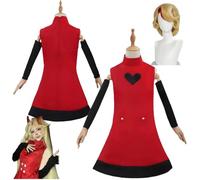 El Traje Uniforme Del Anime "Hazbin Hotel" Cosplay Charlie Trajes De Rol De Anime, Trajes Exquisitos De Rol, Fiestas De Carnaval De Halloween