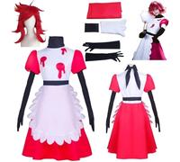 El Traje Uniforme Del Anime "Hazbin Hotel" Cosplay Niffty Trajes De Rol De Anime, Trajes Exquisitos De Rol, Fiestas De Carnaval De Halloween