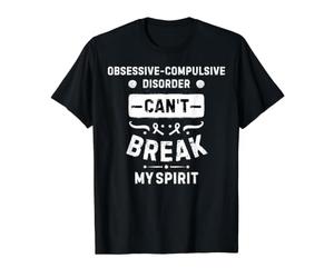 El Trastorno Obsesivo-Compulsivo no Puede Romper mi espíritu Camiseta gráfica económica, Hombre, Negro, M