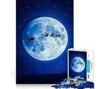 El Trineo de Papá Noel en Nochebuena Rompecabezas de 1000 Piezas para Adolescentes Juego de ingenio y relajación (50x75cm)