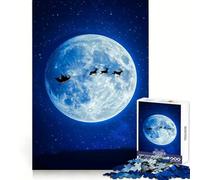 El Trineo de Papá Noel en Nochebuena Rompecabezas de 1000 Piezas para Adolescentes Juego de ingenio y relajación (50x75cm)