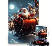 El Trineo de Papá Noel - Rompecabezas navideño de 1000 Piezas para Adultos - Rompecabezas Mental - Arte para la relajación Mental (50x75cm)