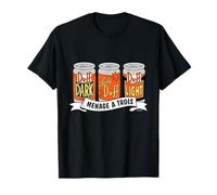 El trío de cerveza Duff de los Simpson Menage A Trois Camiseta