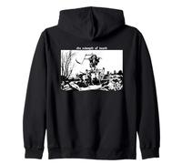 El Triunfo de la Muerte con el Arte macabro Medieval de guadaña Sudadera con Capucha