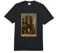 El Trono Tarot Carta Esqueleto Gótico Oscuro Comfort Colors Adult Heavyweight T-Shirt