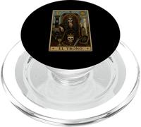 El Trono Tarot Carta Esqueleto Gótico Oscuro PopSockets PopGrip para MagSafe