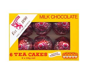 El Tunnock Tea Cakes Milk Chocolate 6 x 24g