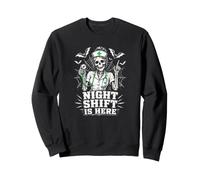 El Turno de Noche ya está aquí: Skeleton Nurse Halloween Sudadera