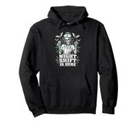 El Turno de Noche ya está aquí: Skeleton Nurse Halloween Sudadera con Capucha