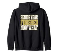 El último año terminó Ahora Lo Que se graduó de Secundaria Senior Sudadera con Capucha