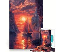El último Barco, Rompecabezas de 1000 Piezas para Adolescentes, Juguete de lógica Fuerte, Mente Relajada, Bordes definidos, Sorpresa de cumpleaños 50x75cm