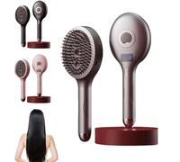 El último cepillo de peinado y señor para el cabello 2 en 1, sin enredos húmedo seco, cerdas ultra suaves que se deslizan a través de los enredos, reducen encrespamiento, mujeres Y hombres(Gris)