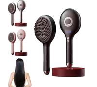 El último cepillo de peinado y señor para el cabello 2 en 1, sin enredos húmedo seco, cerdas ultra suaves que se deslizan a través de los enredos, reducen encrespamiento, mujeres Y hombres(Negro)