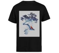 El Último Manzano Camiseta Negra de Manga Corta para Hombre Black Men tee Short Sleeve T-Shirt