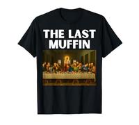 El último Muffin Parodia Divertido Jesús Panadería Comida Cristianismo Camiseta