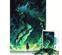 El Último Resistir︰ Chica contra el Espectro Adolescentes Rompecabezas de 1000 Piezas Mejora la Memoria Luz Relajante Diseño Arte de Montaje Decoración de Pared 38x26cm