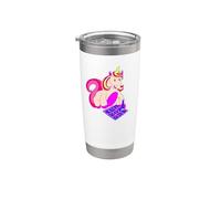 El unicornio juega al sudoku Vaso térmico de acero inoxidable de doble pared
